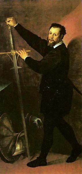Bartolomeo Passerotti Portrait of a man with a sword Spain oil painting art
